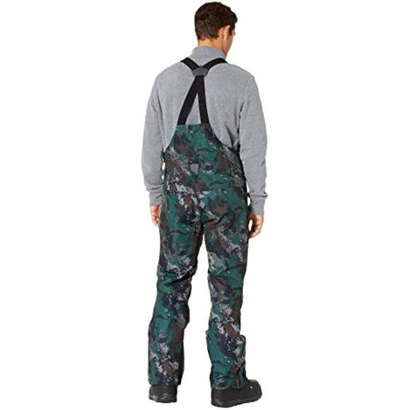 NWT!! Obermeyer Men’s Insulated Waterproof Camo Ski Bib Pants Size Small - Picture 2 of 16